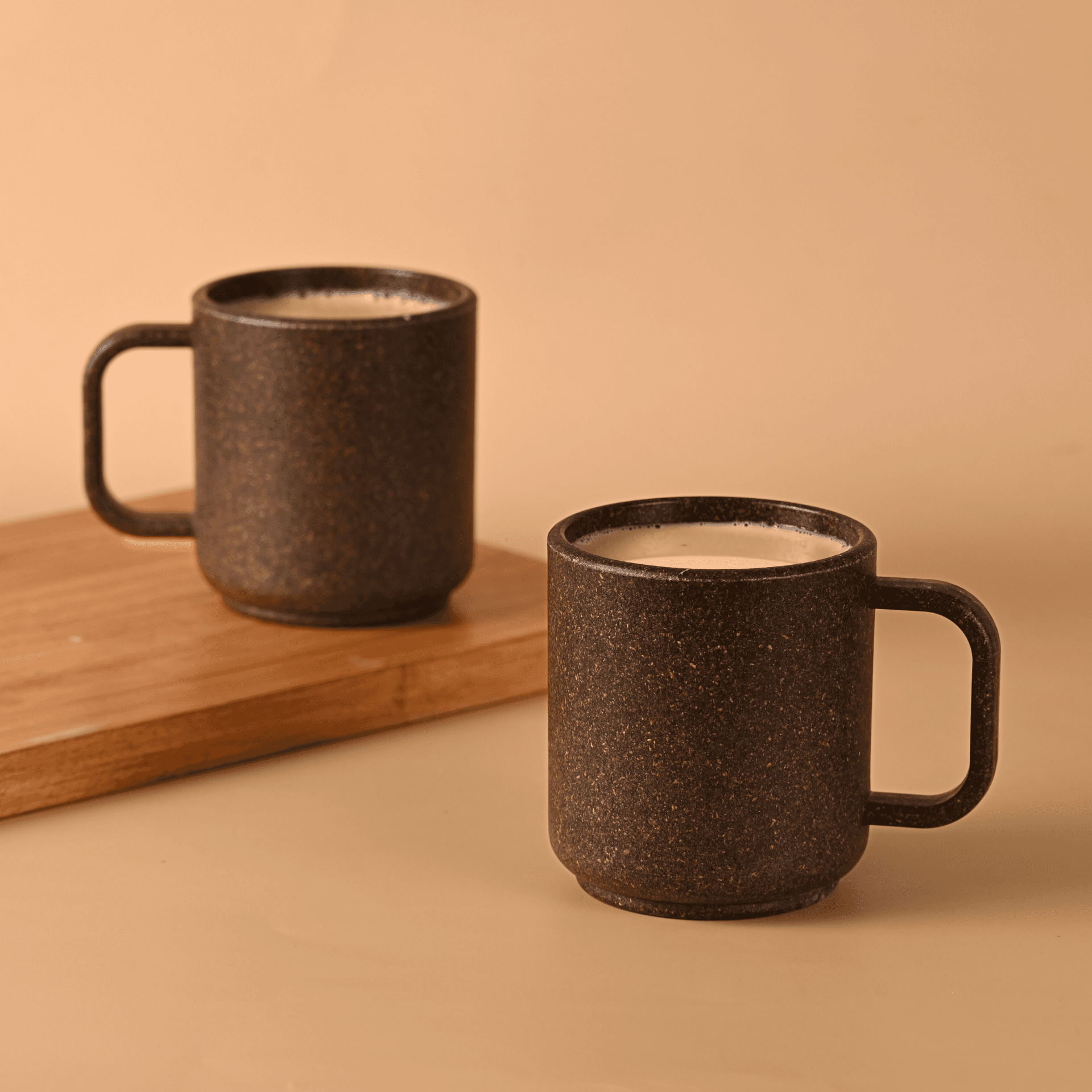 earth friendly java coffee mug set of 2 350ml mugs for gift made with rice husk biocomposite coffee mugs microwave safe mugs for coffee reheat only coffee cups and mugs - Thulira sustainable product