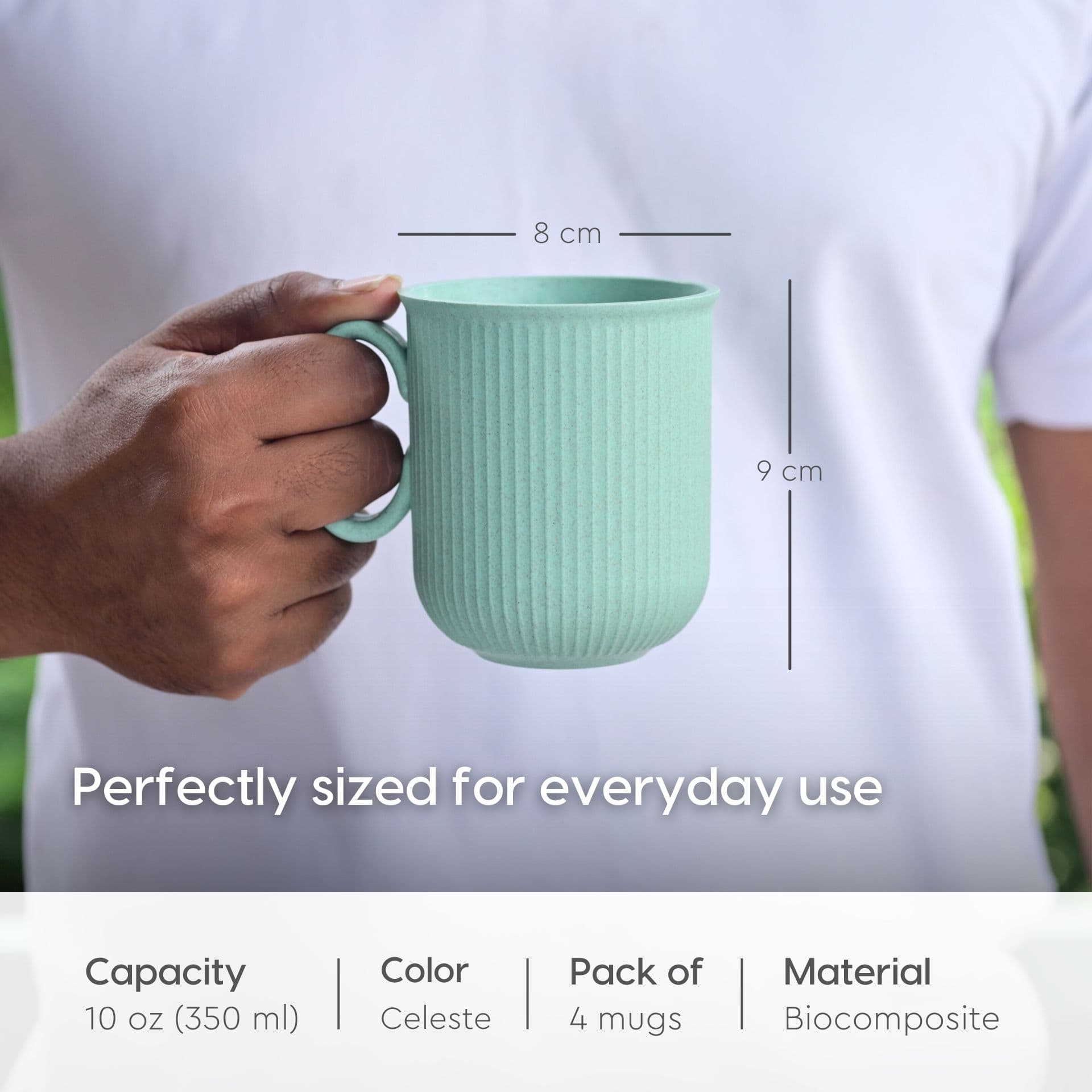 statement mug for office from bamboo fiber - View 1