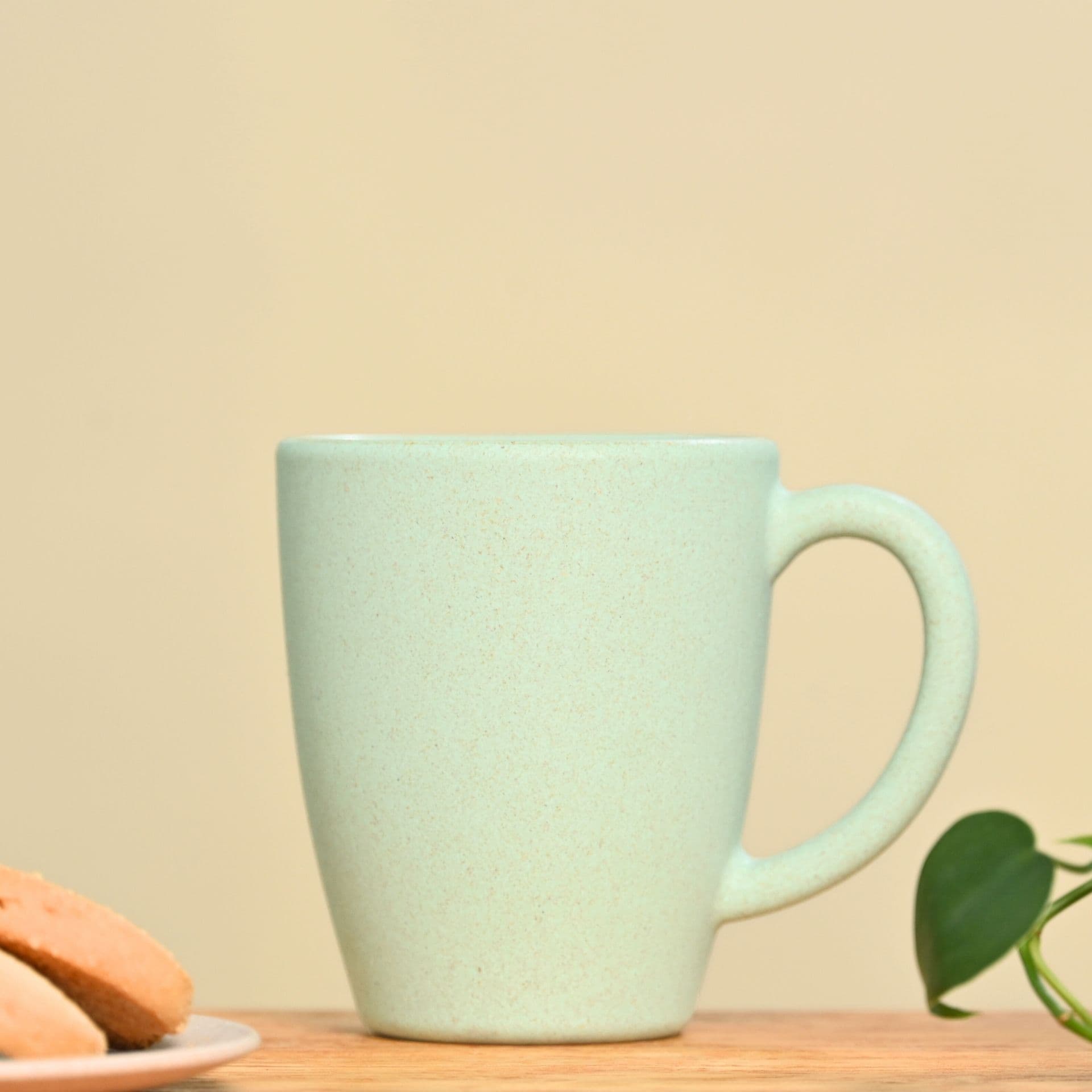 classic mug 300 ml unbreakable mugs made with rice husk bamboo fibers microwave safe mugs for hot cold servings celeste - Thulira sustainable product