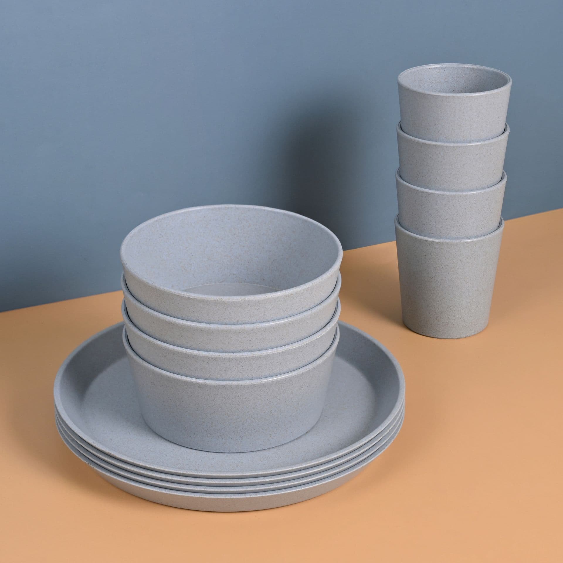 kids breakfast set made with bamboo fiber - Thulira sustainable product