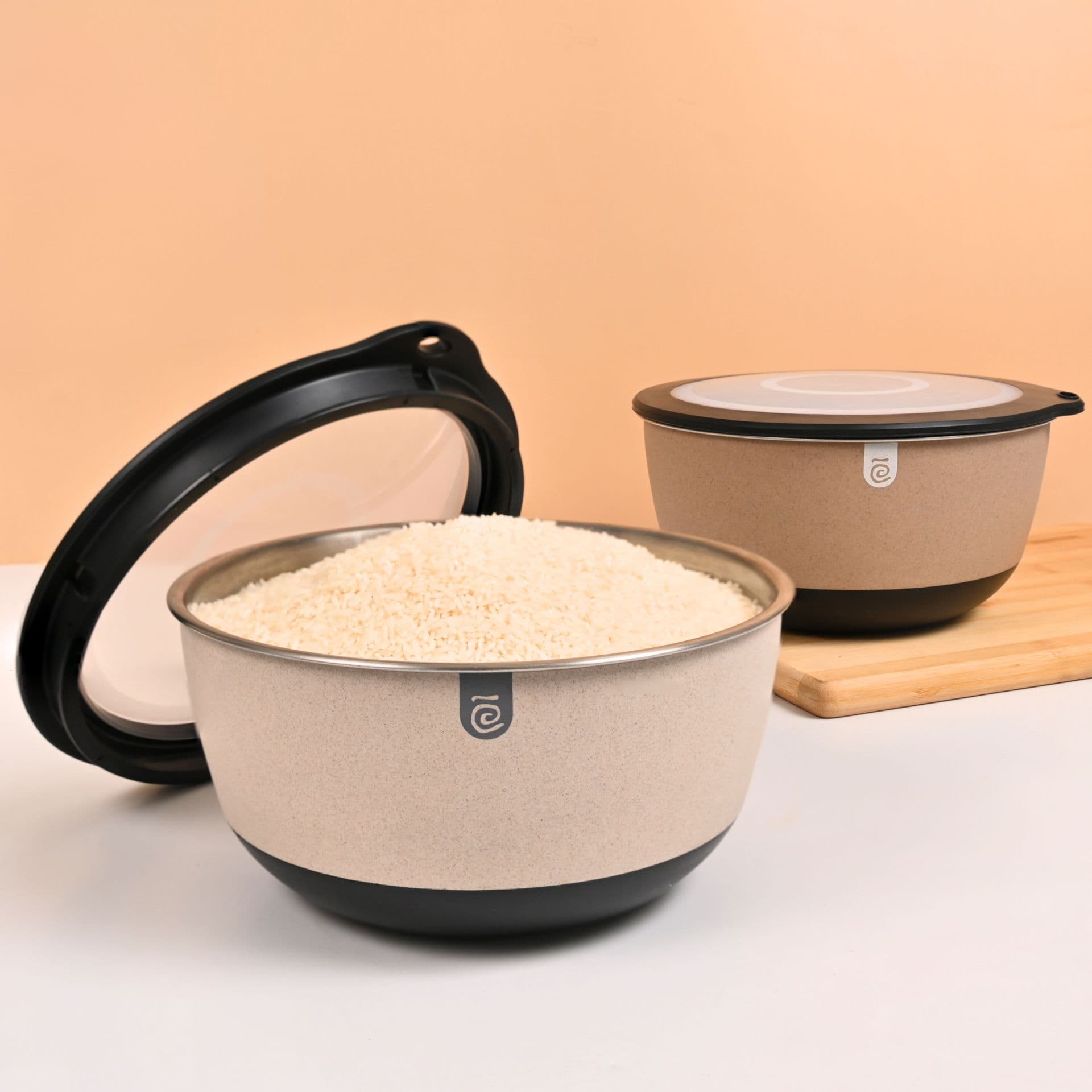 steel bowl for hot foods made from bamboo fibers - Thulira sustainable product
