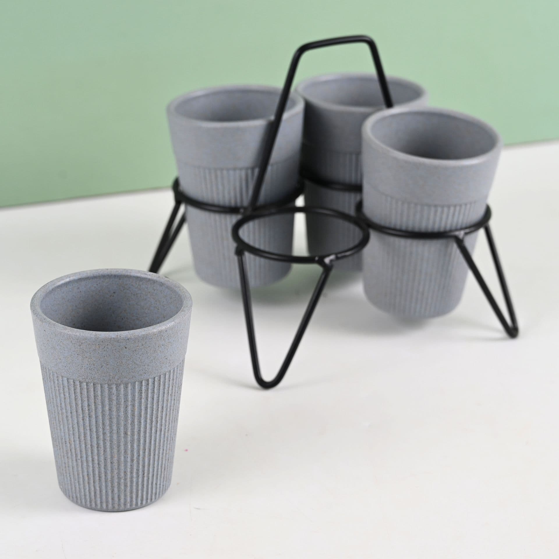 Statement Chai Cups With Stand 120 ml - View 1