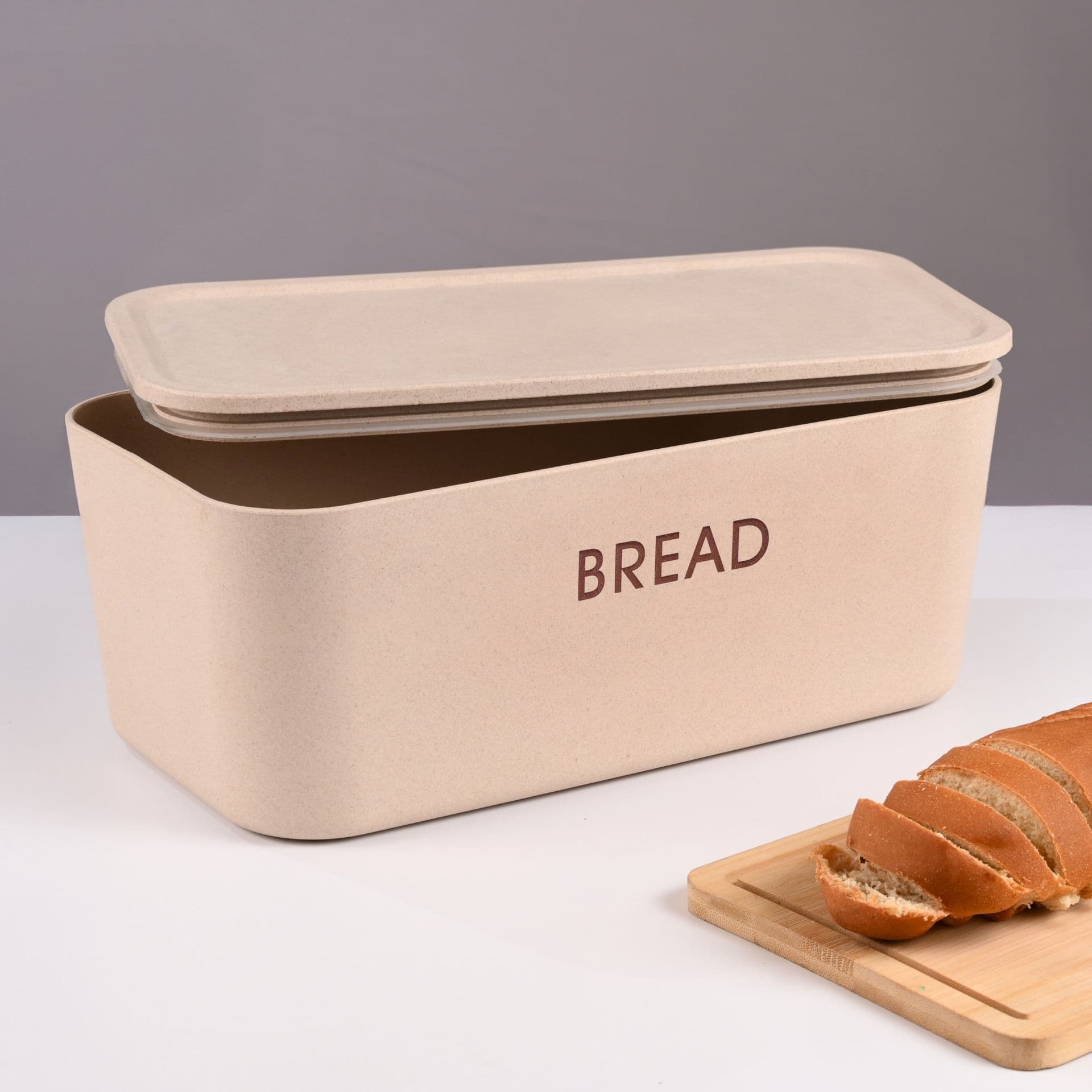 earth friendly multipurpose storage bread box 1 unit 6000 ml kitchen container boxes for storage made with rice husk airtight kitchen storage jars containers - Thulira sustainable product
